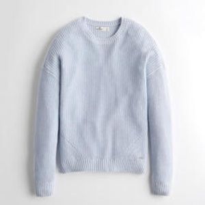 Hollister Baby Blue Knit Sweater XS